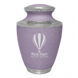 Hot Air Balloon Cremation Urn - Regal Purple