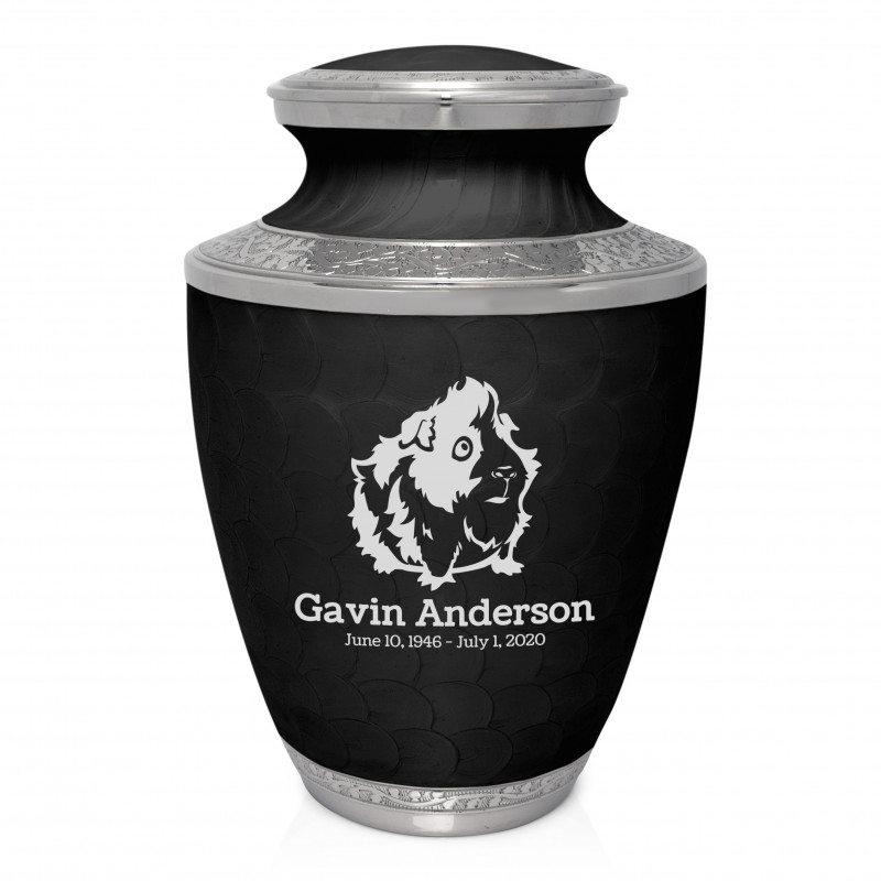 Guinea Pig Cremation Urn - Ebony Black