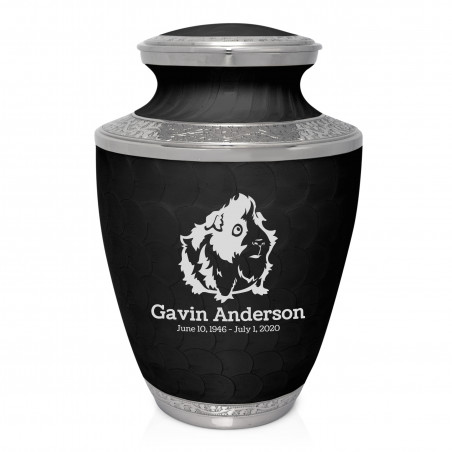 Guinea Pig Cremation Urn - Ebony Black