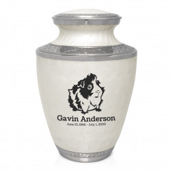 Guinea Pig Cremation Urn - Radiant White