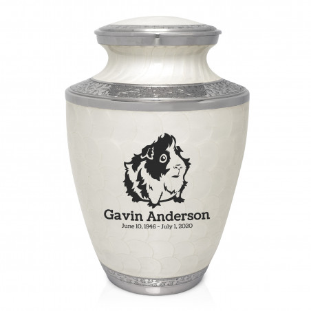Guinea Pig Cremation Urn - Radiant White