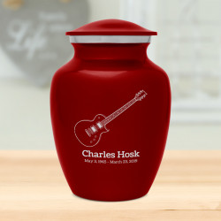 Electric Guitar Sharing Urn - Ruby Red