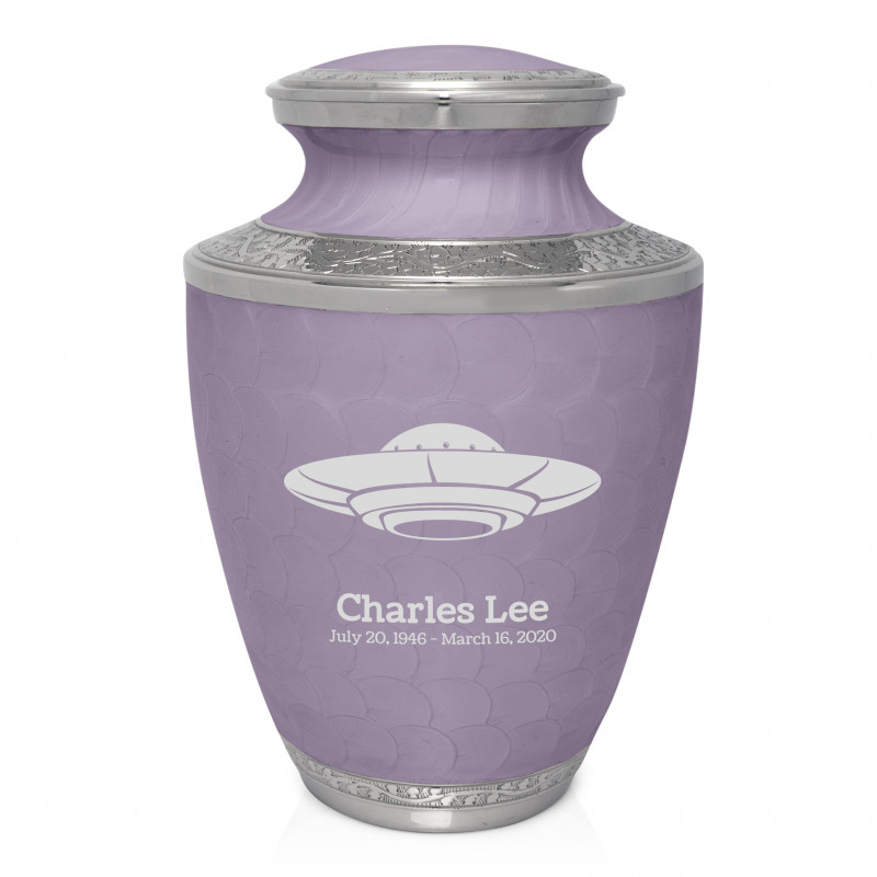 UFO Cremation Urn - Regal Purple