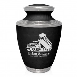 Dump Truck Cremation Urn - Ebony Black