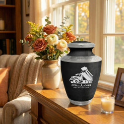 Dump Truck Cremation Urn - Ebony Black