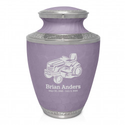 Riding Lawn Mower Cremation Urn - Regal Purple