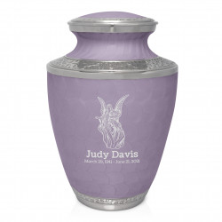 Angel Cremation Urn - Regal Purple