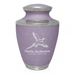 Pheasant Cremation Urn - Regal Purple