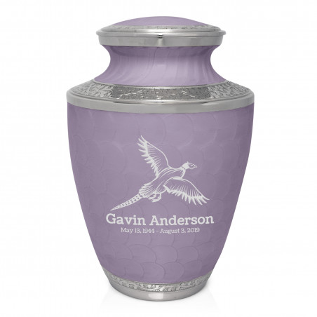 Pheasant Cremation Urn - Regal Purple