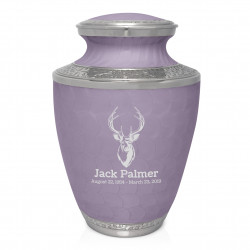 Deer Bust Cremation Urn - Regal Purple