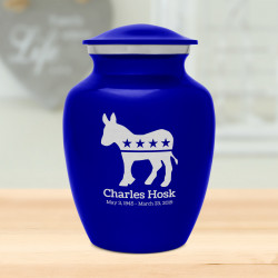 Democratic Donkey Sharing Urn - Midnight Blue