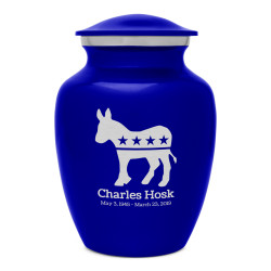 Democratic Donkey Sharing Urn - Midnight Blue