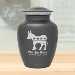 Democratic Donkey Sharing Urn - Gunmetal Gray