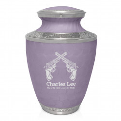 Revolver Cremation Urn - Regal Purple