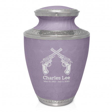 Revolver Cremation Urn - Regal Purple