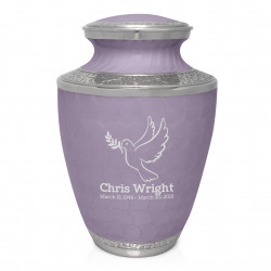 Peace Dove Cremation Urn - Regal Purple