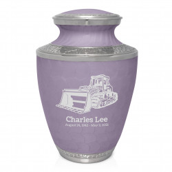 Bulldozer Cremation Urn - Regal Purple