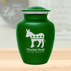 Democratic Donkey Sharing Urn - Shamrock Green