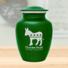 Democratic Donkey Sharing Urn - Shamrock Green