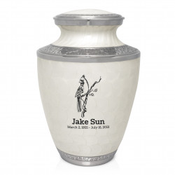 Cardinal Cremation Urn - Radiant White