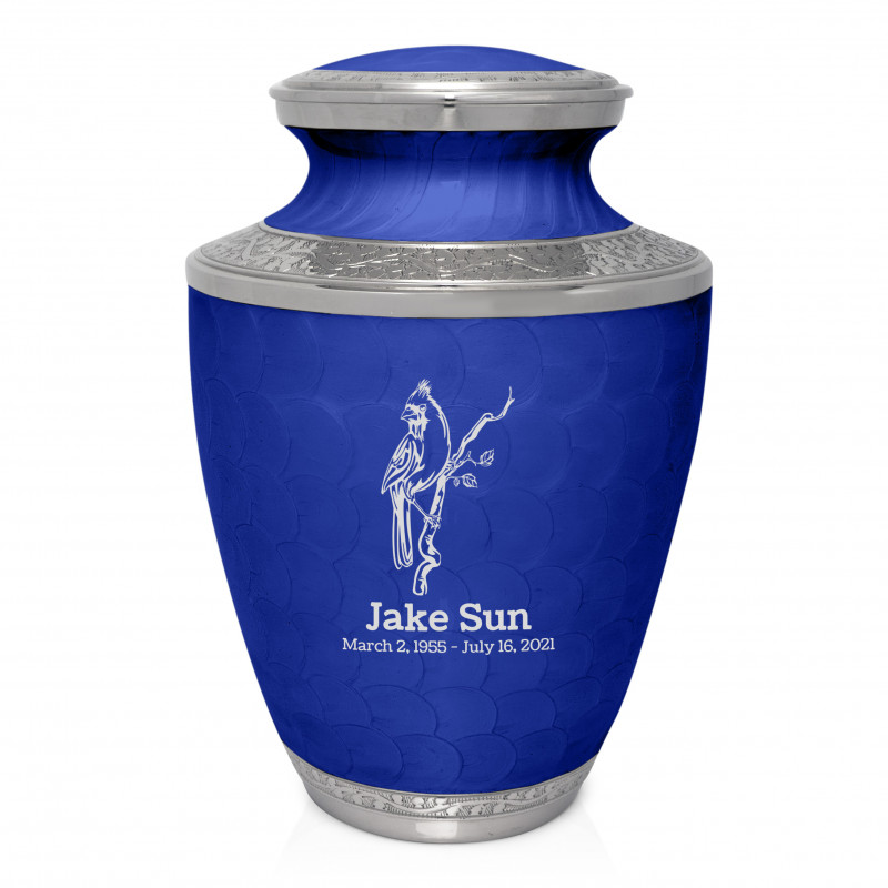 Cardinal Cremation Urn - Royal Blue