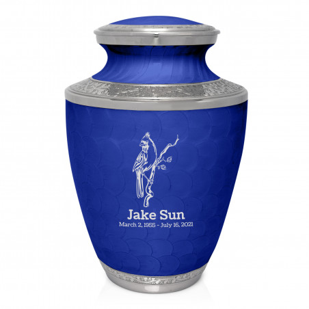 Cardinal Cremation Urn - Royal Blue