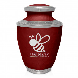 Bee Cremation Urn - Rose Red