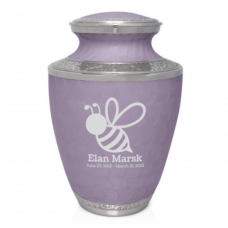 Bee Cremation Urn - Regal Purple