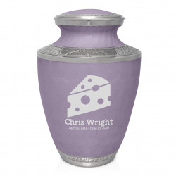Cheese Wedge Cremation Urn - Regal Purple