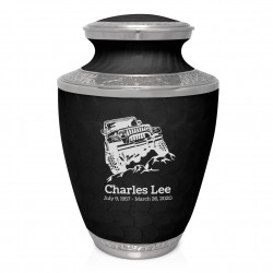 Offroad Truck Cremation Urn - Ebony Black