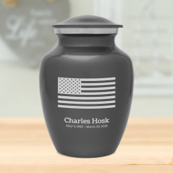 American Flag Sharing Urn - Gunmetal Gray