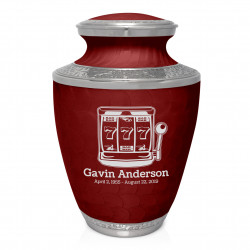 Slot Machine Cremation Urn - Rose Red