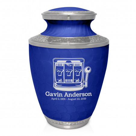 Slot Machine Cremation Urn - Royal Blue