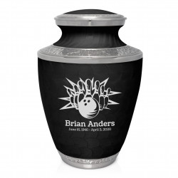 Bowling Cremation Urn - Ebony Black