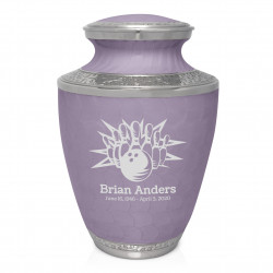 Bowling Cremation Urn - Regal Purple