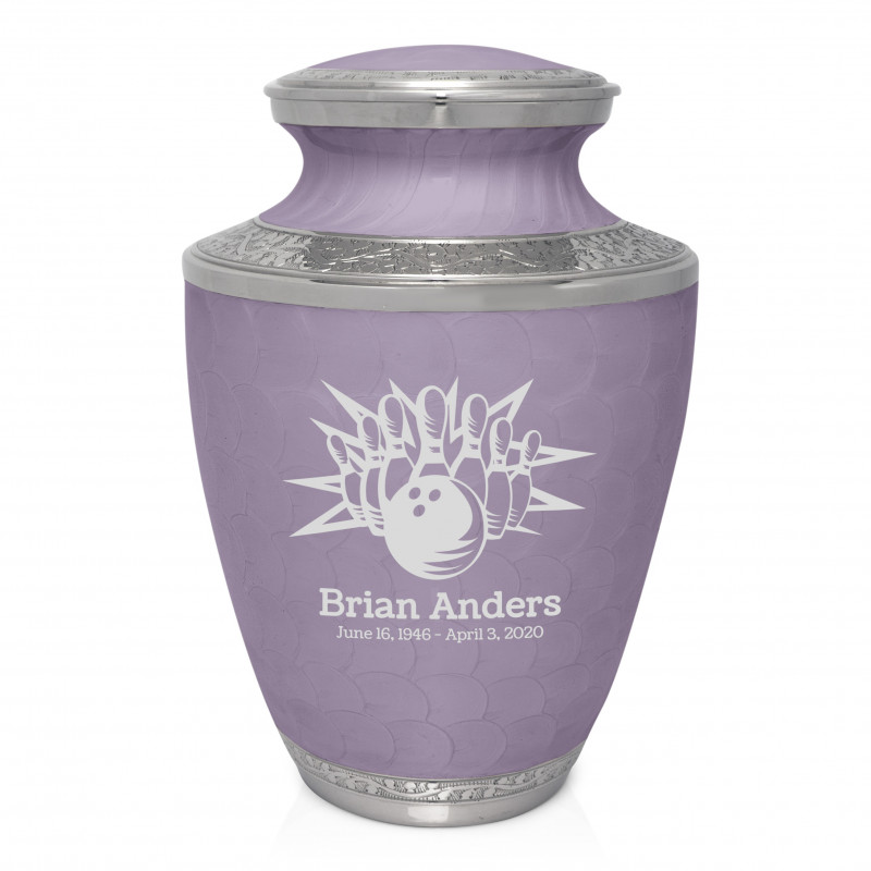Bowling Cremation Urn - Regal Purple