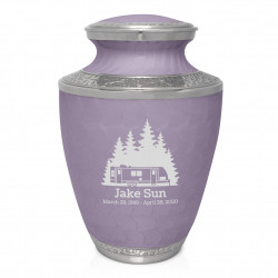 Fifth Wheel Camper Cremation Urn - Regal Purple