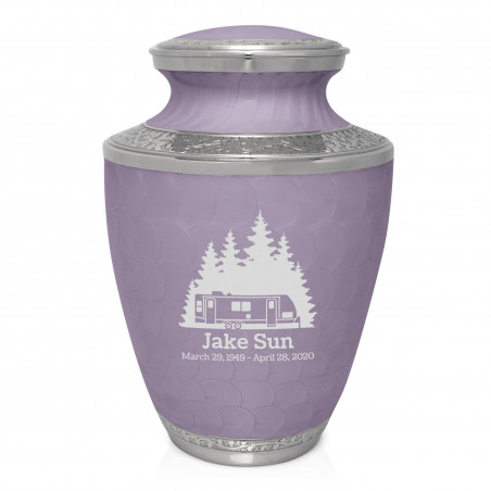 Fifth Wheel Camper Cremation Urn - Regal Purple