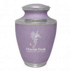 Natures Peace Hummingbird Cremation Urn - Regal Purple