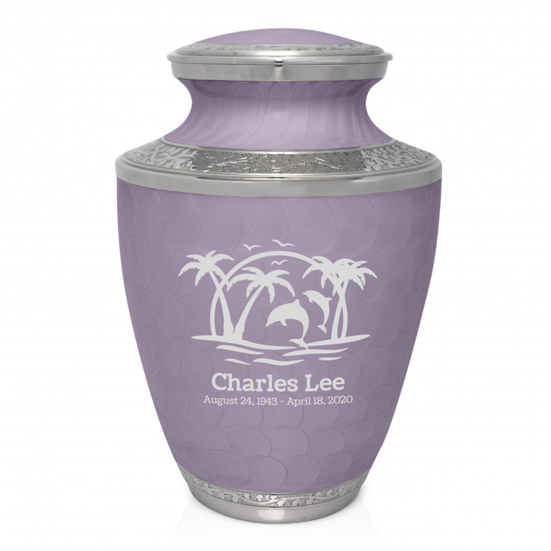 Endless Summer Sunset Cremation Urn - Regal Purple