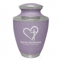 Love of Christ Cremation Urn - Regal Purple