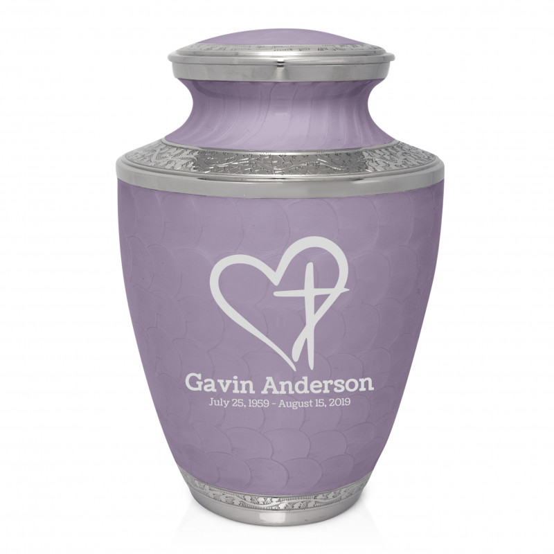 Love of Christ Cremation Urn - Regal Purple