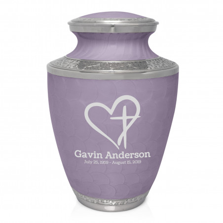 Love of Christ Cremation Urn - Regal Purple