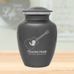 Acoustic Guitar Sharing Urn - Gunmetal Gray