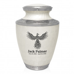 Phoenix Cremation Urn - Radiant White