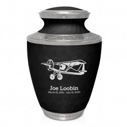 Bush Plane Cremation Urn - Ebony Black