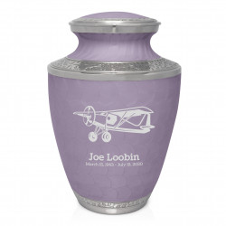 Bush Plane Cremation Urn - Regal Purple