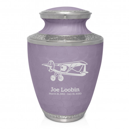 Bush Plane Cremation Urn - Regal Purple