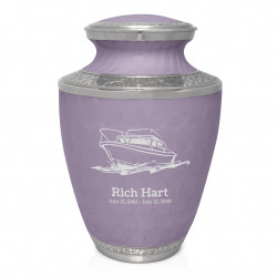 Boat Cremation Urn - Regal Purple