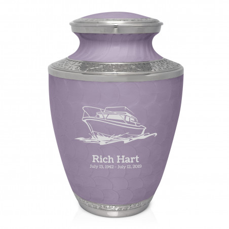 Boat Cremation Urn - Regal Purple